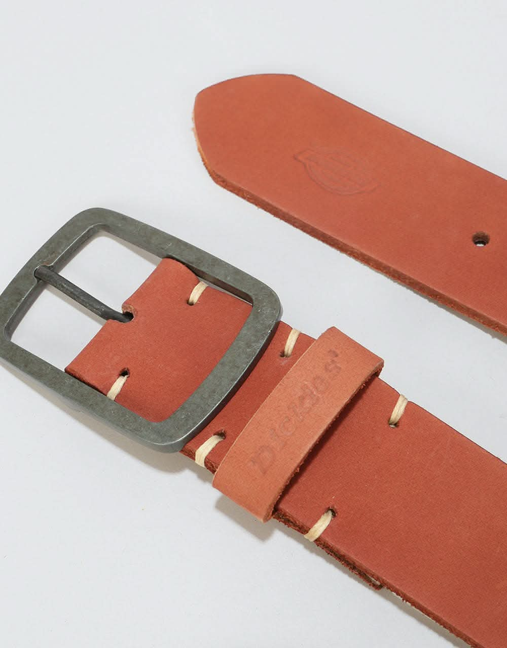 Dickies Eagle Lake Leather Belt - Chestnut