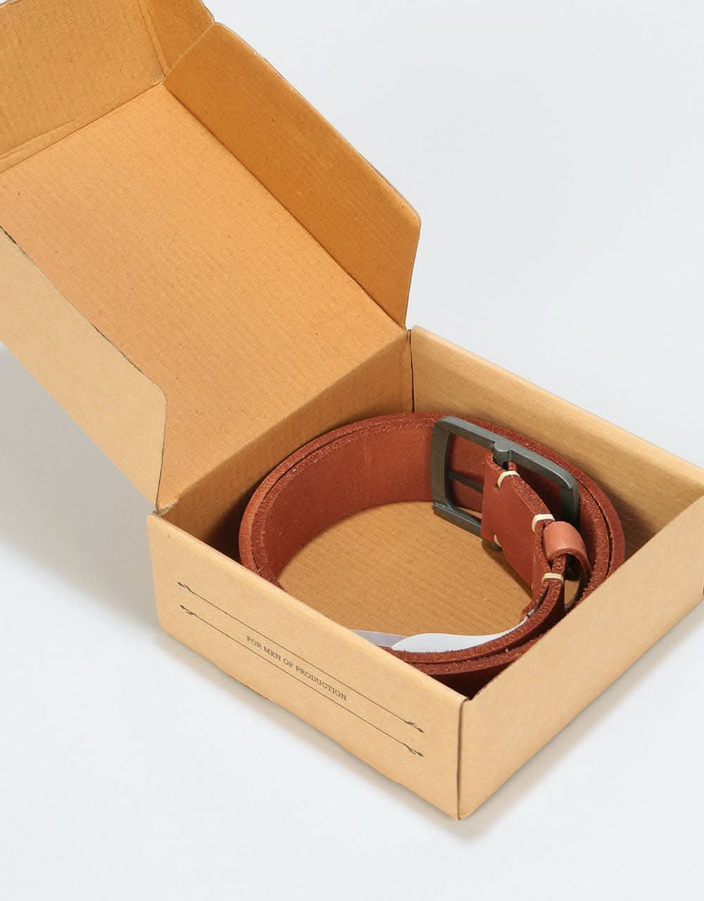 Dickies Eagle Lake Leather Belt - Chestnut