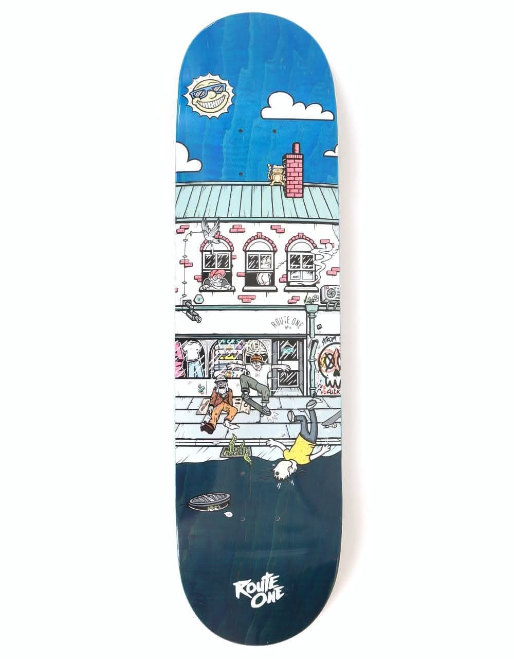 Route One High Street Skateboard Deck - 8"