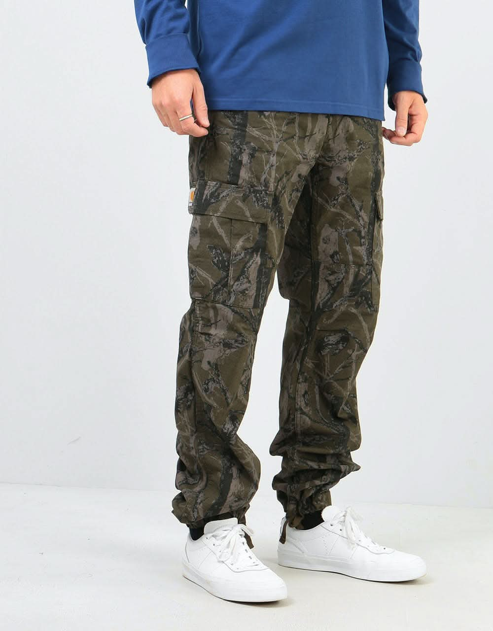 Carhartt WIP Aviation Pant - Camo Tree/Green (Rinsed)