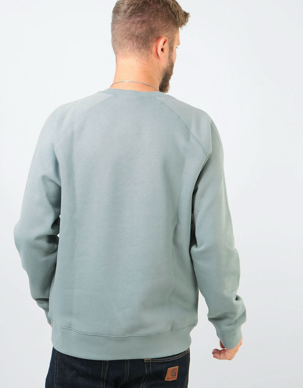 Carhartt WIP Chase Sweatshirt - Cloudy/Gold