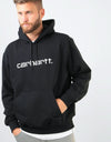 Carhartt WIP Hooded Sweatshirt - Black/White