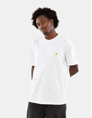 Carhartt WIP Chase T-Shirt - White/Gold