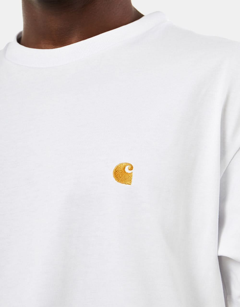 Carhartt WIP Chase T-Shirt - White/Gold