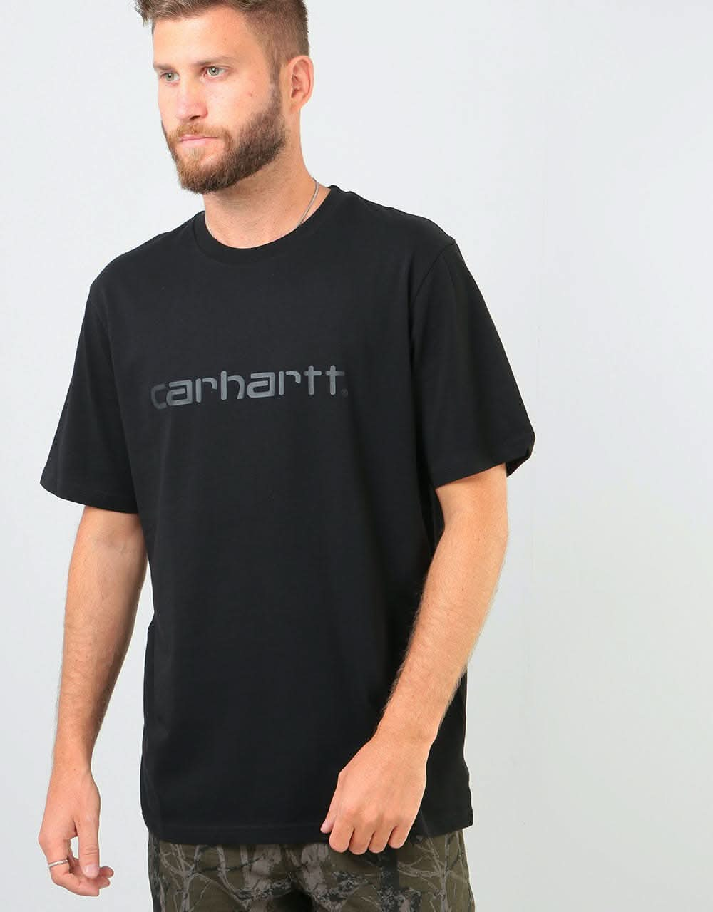 Carhartt WIP S/S Script T-Shirt - Black/Black