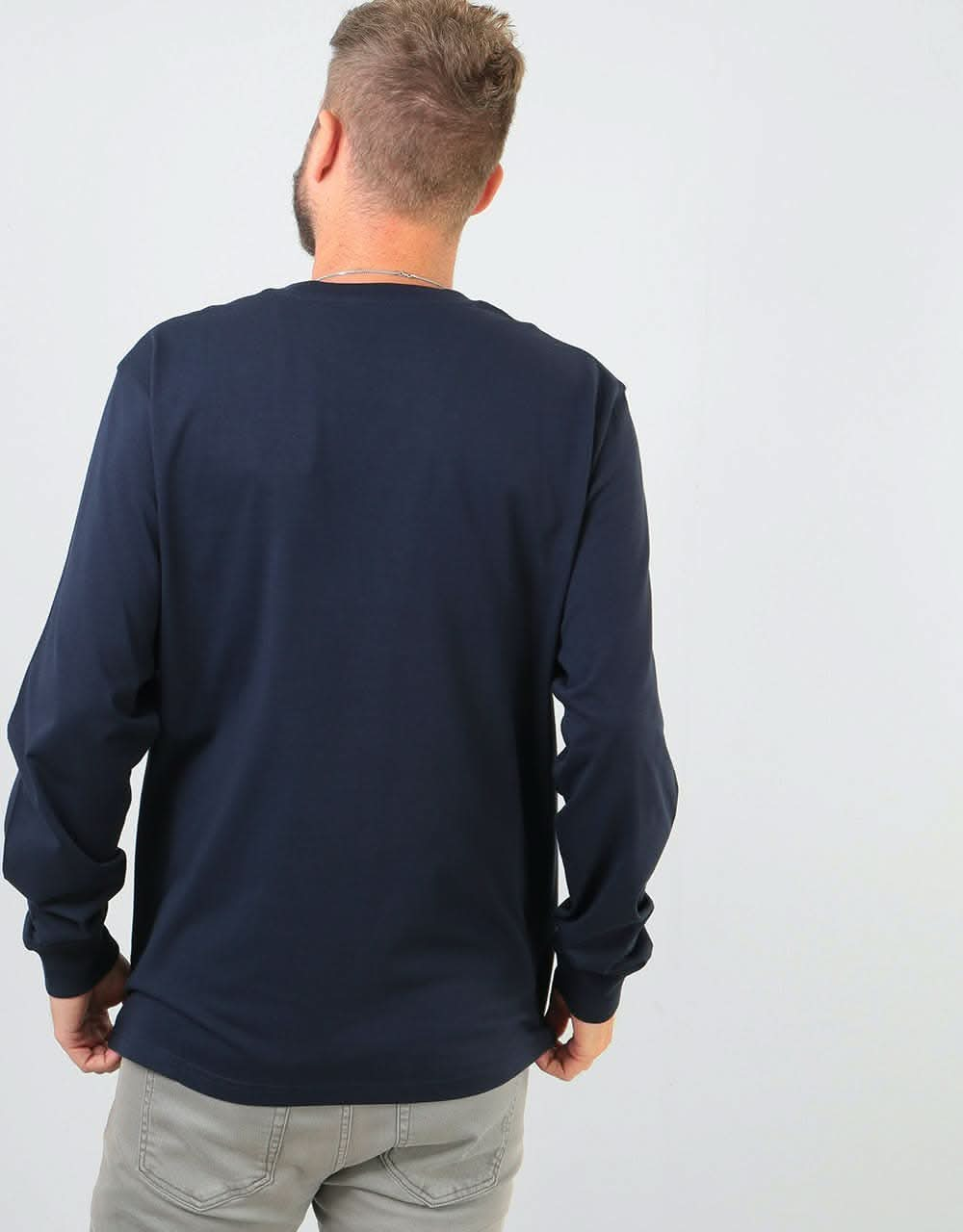 Carhartt WIP L/S Pocket T-Shirt - Dark Navy