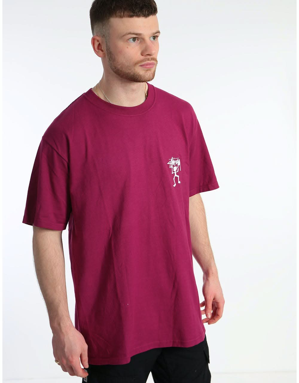 Stüssy Warrior Man T-Shirt - Wine