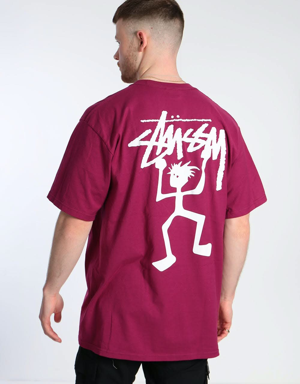 Stüssy Warrior Man T-Shirt - Wine