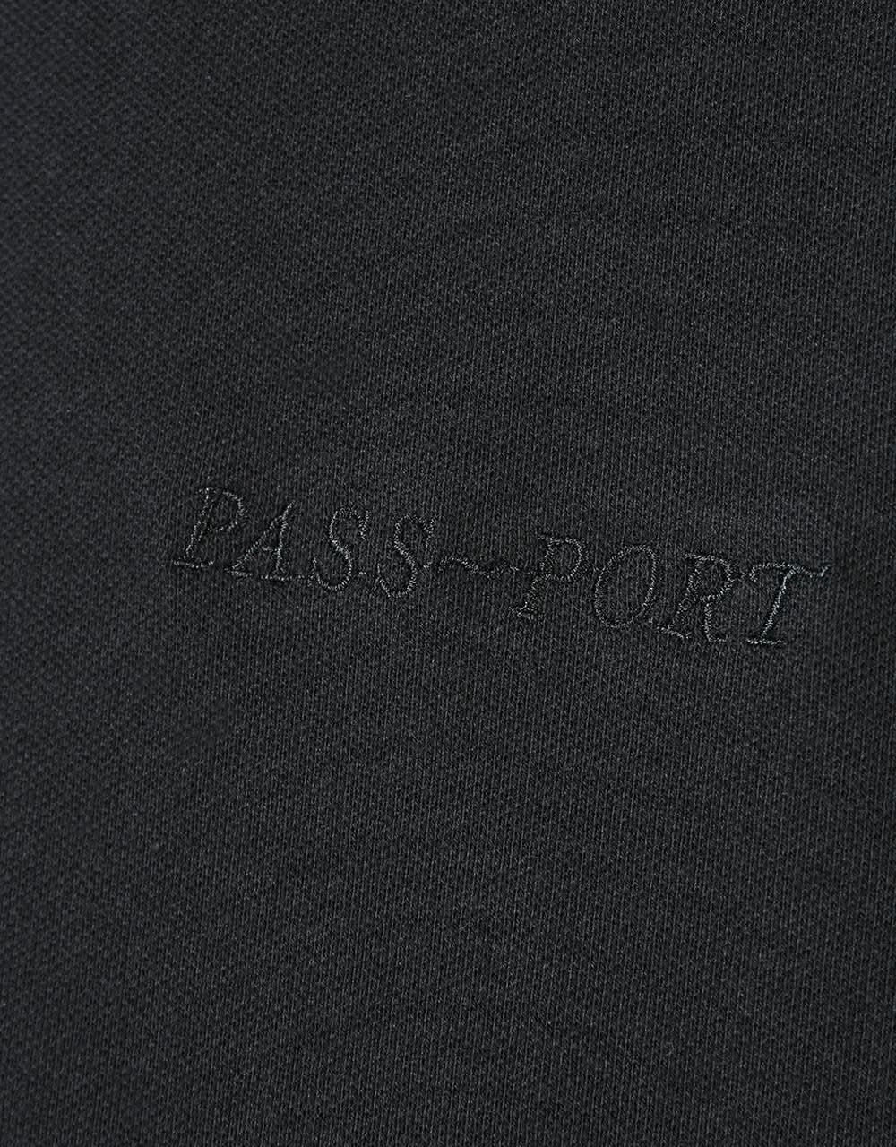 Pass Port International Ribbon L/S T-Shirt - Black