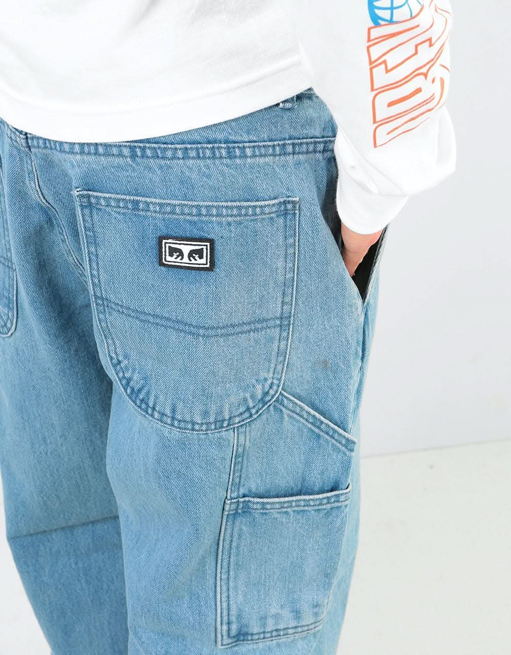 Obey Hard Work Carpenter Denim - Light Indigo