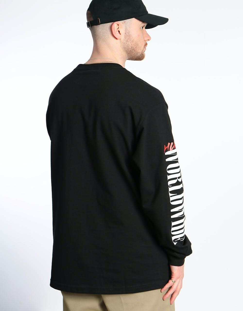 HUF Action Hero L/S T-Shirt - Black