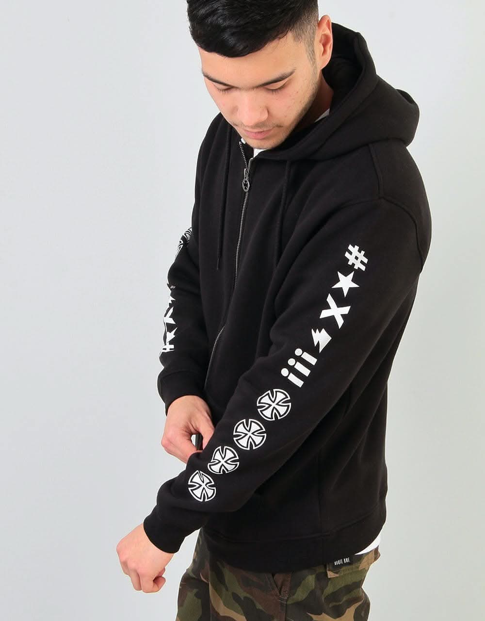 Independent Ante Zip Hoodie - Black