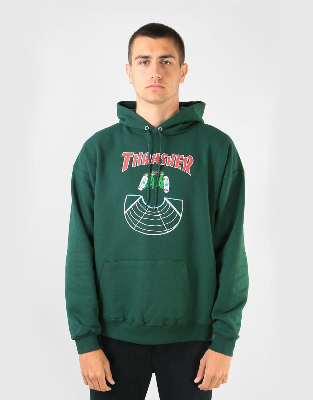 Thrasher Doubles Pullover Hoodie - Forest