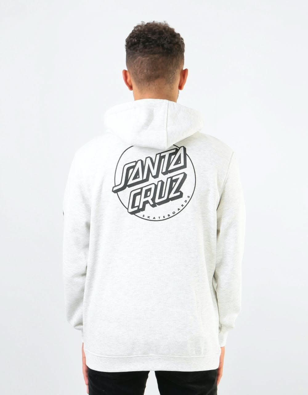 Santa Cruz Opus Dot Stripes Pullover Hoodie - Athletic Heather