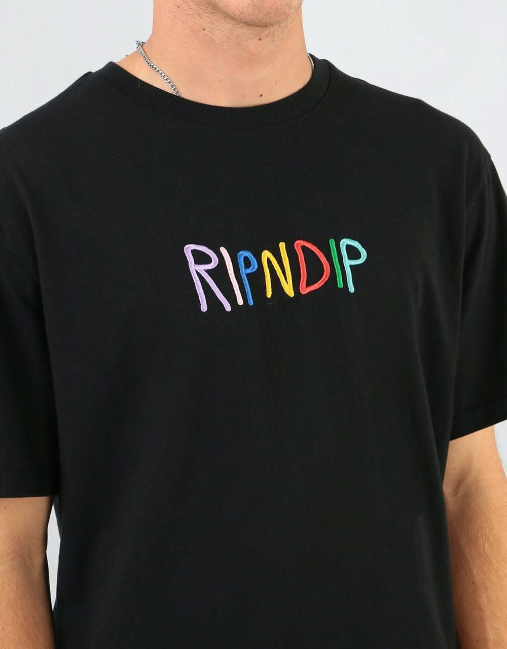 RIPNDIP EMB Logo T-Shirt - Black