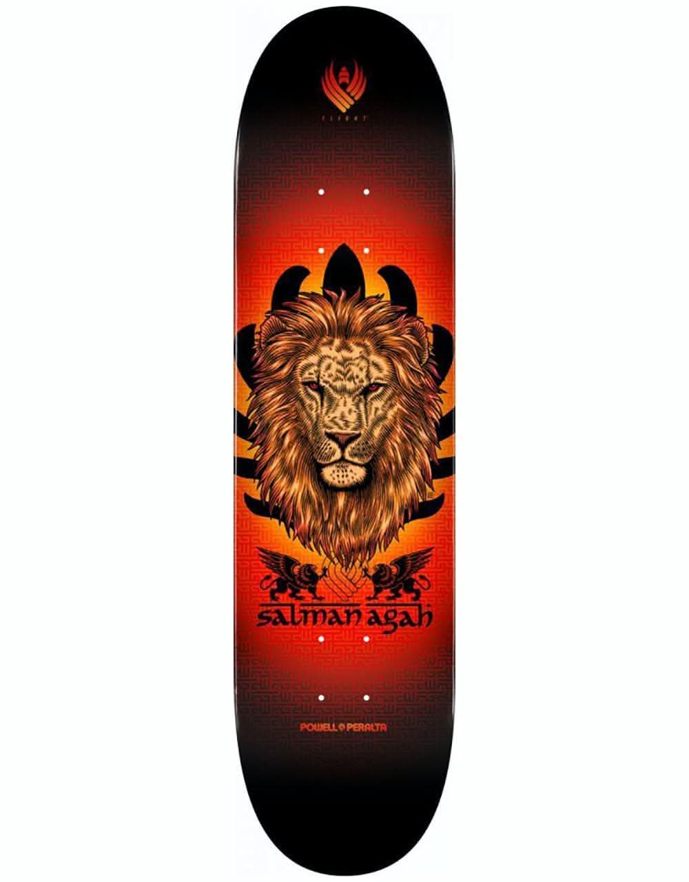 Powell Peralta Agah Lion 245 Flight Skateboard Deck - 8.75"