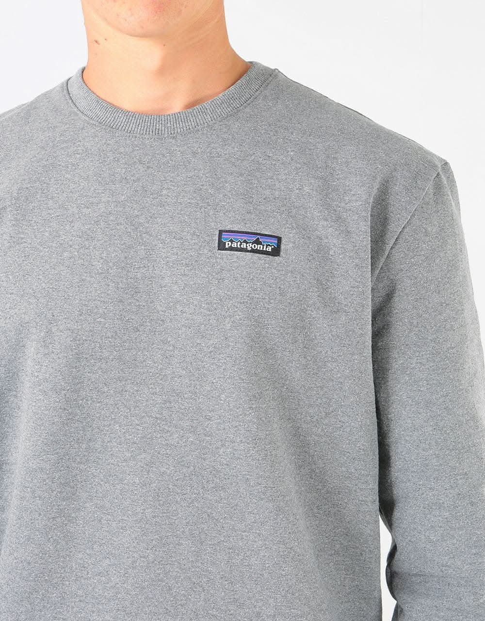 Patagonia P-6 Label Uprisal Crew Sweatshirt - Gravel Heather