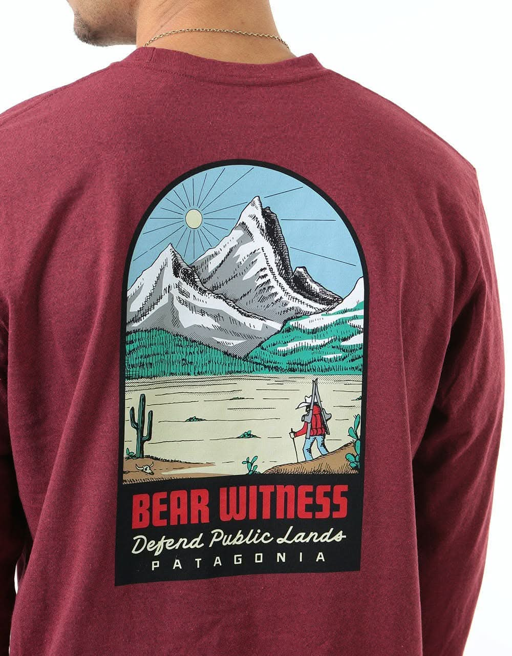 Patagonia L/S See & Believe Responsibili-Tee - Oxide Red