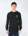 HUF Triple Triangle L/S T-Shirt - Black