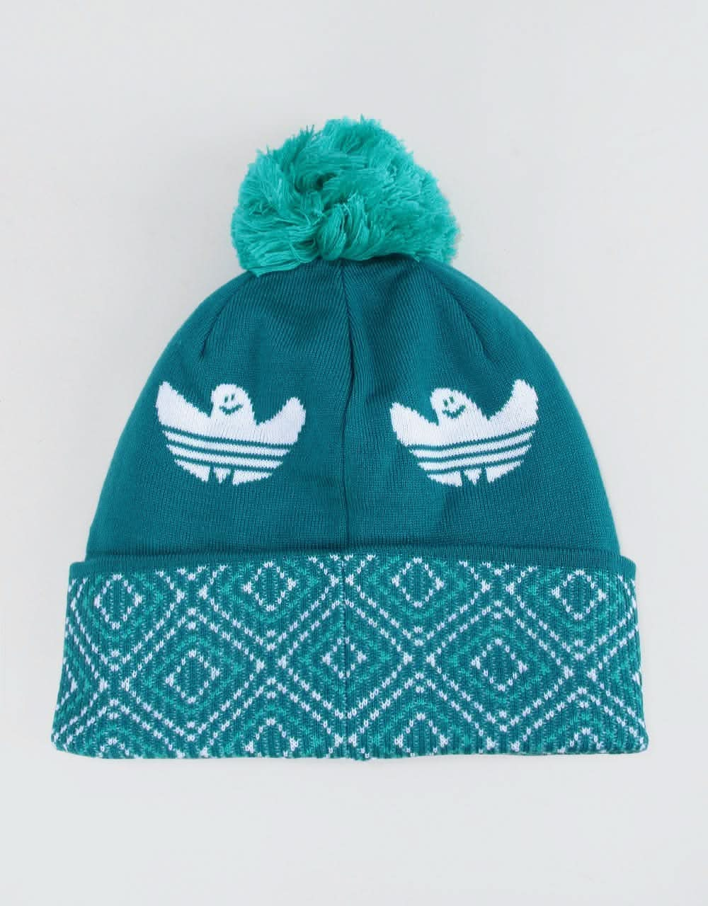 Adidas Shmoo Pom Beanie - Active Teal/Hi-Res Aqua/White