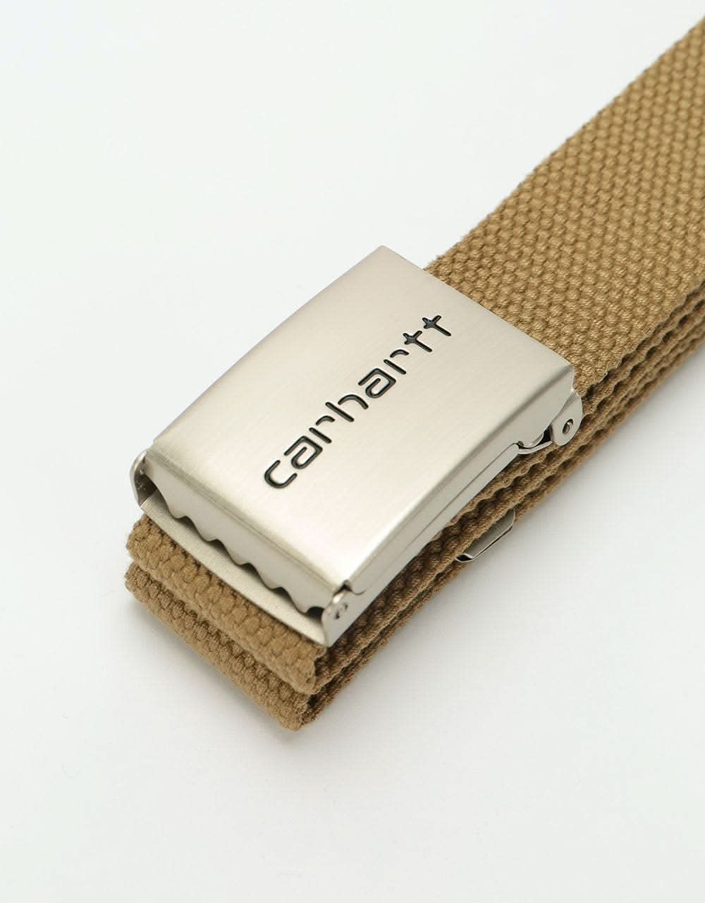 Carhartt WIP Clip Chrome Web Belt - Leather