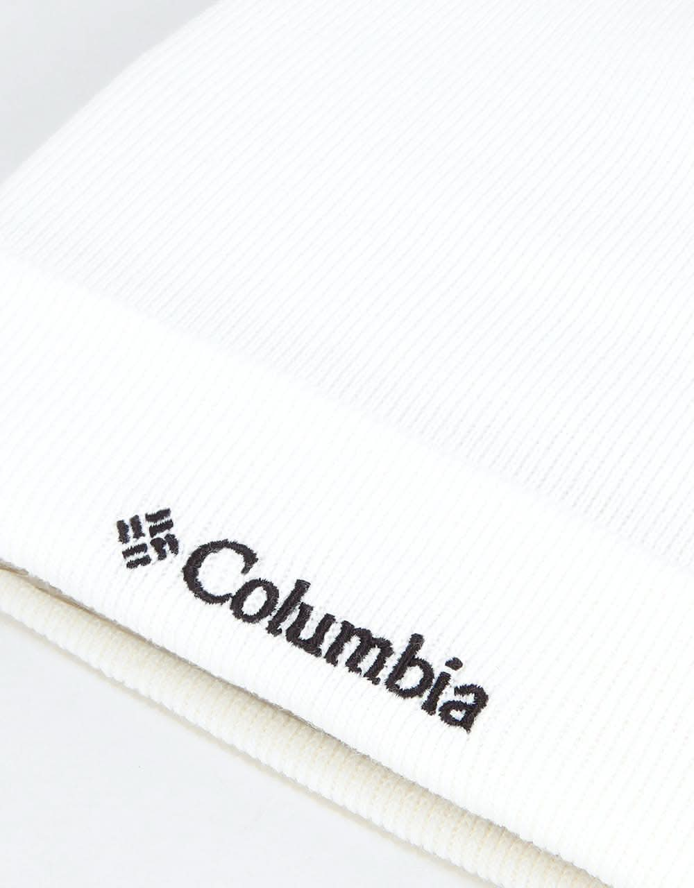 Columbia Cuffed Logo Beanie - White/Black