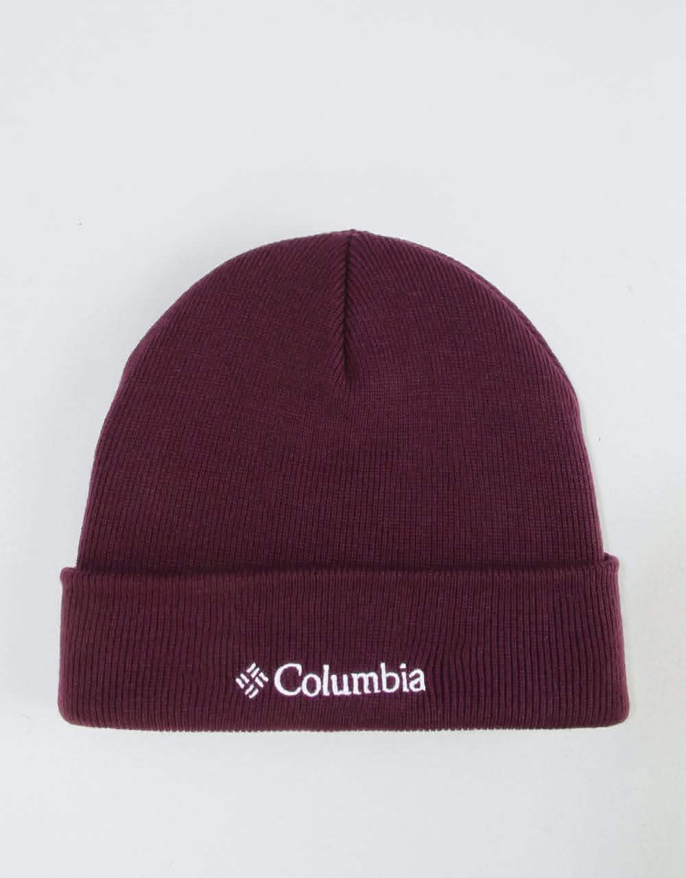 Columbia Cuffed Logo Beanie - Black Cherry/Columbia Grey