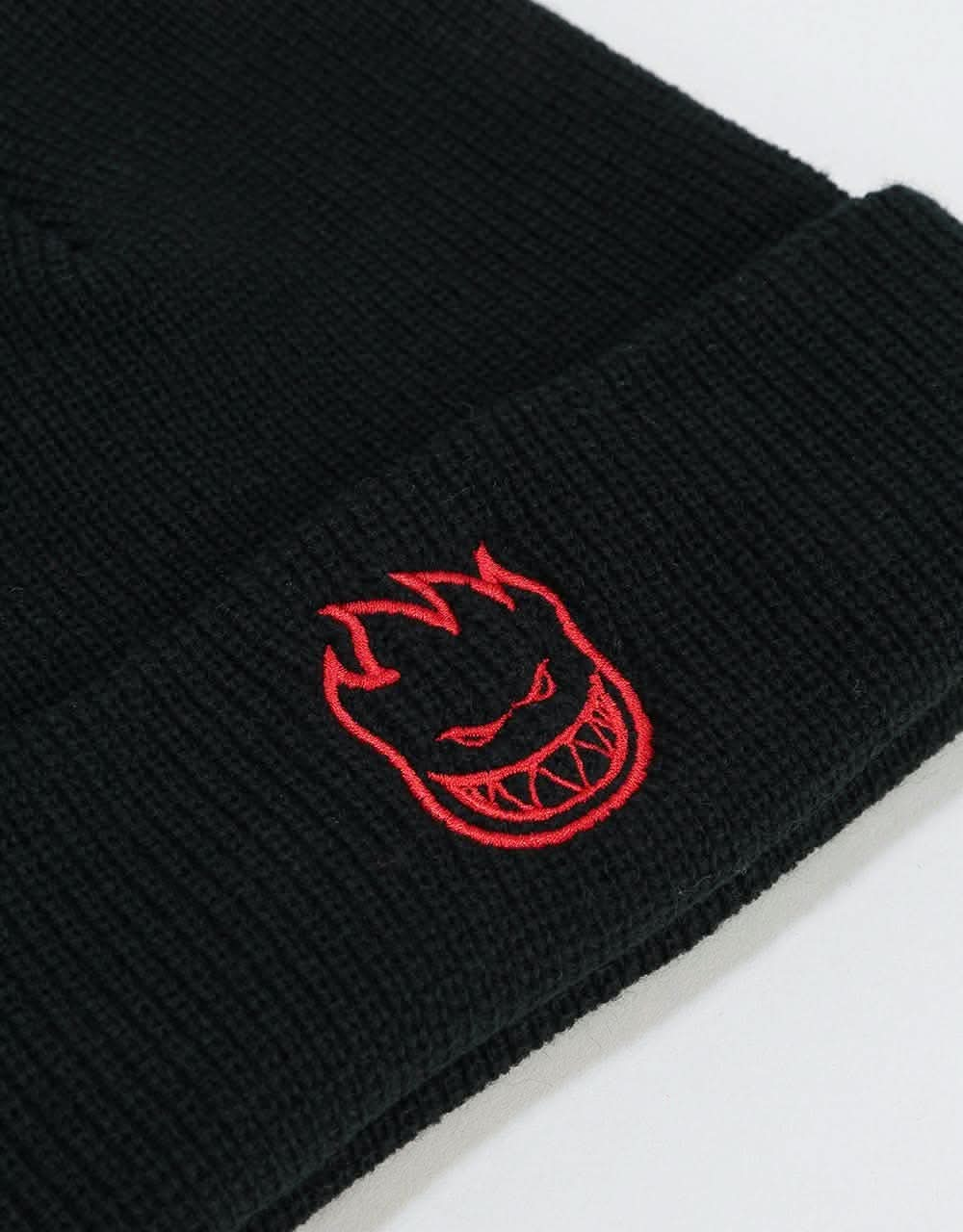 Spitfire Bighead Cuff Beanie - Black/Red