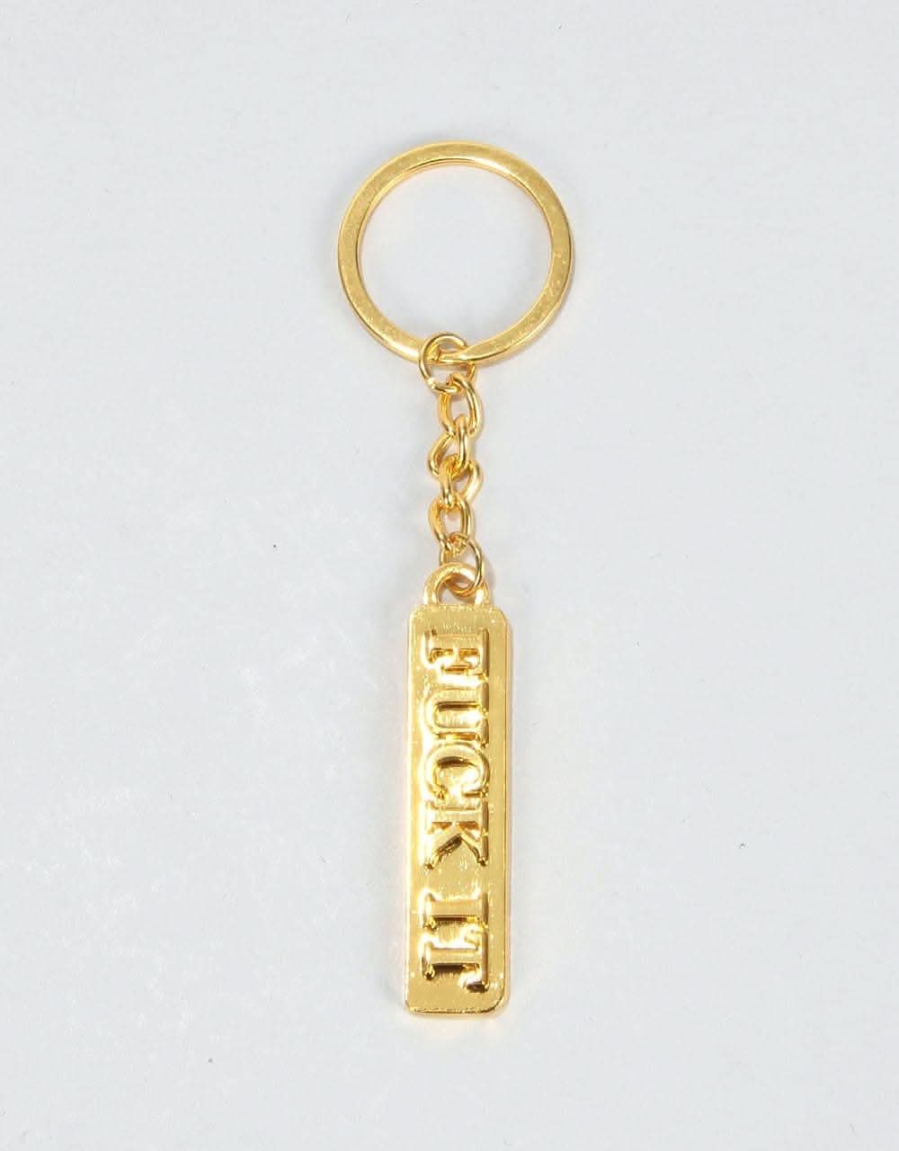 HUF Fuck It Keychain - Gold