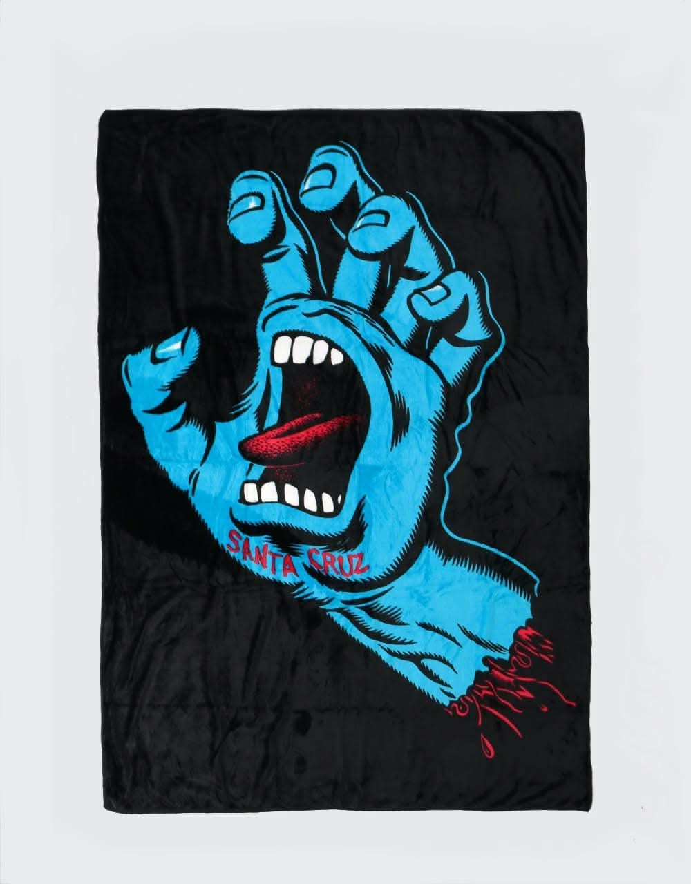 Santa Cruz  Screaming Hand Blanket - Black