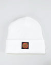 Santa Cruz Classic Label Dot Beanie - White