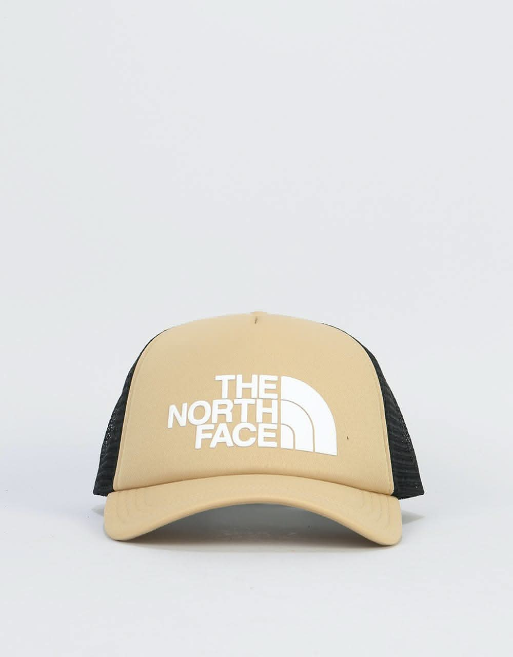 The North Face Logo Trucker Cap - Twill Beige/TNF White