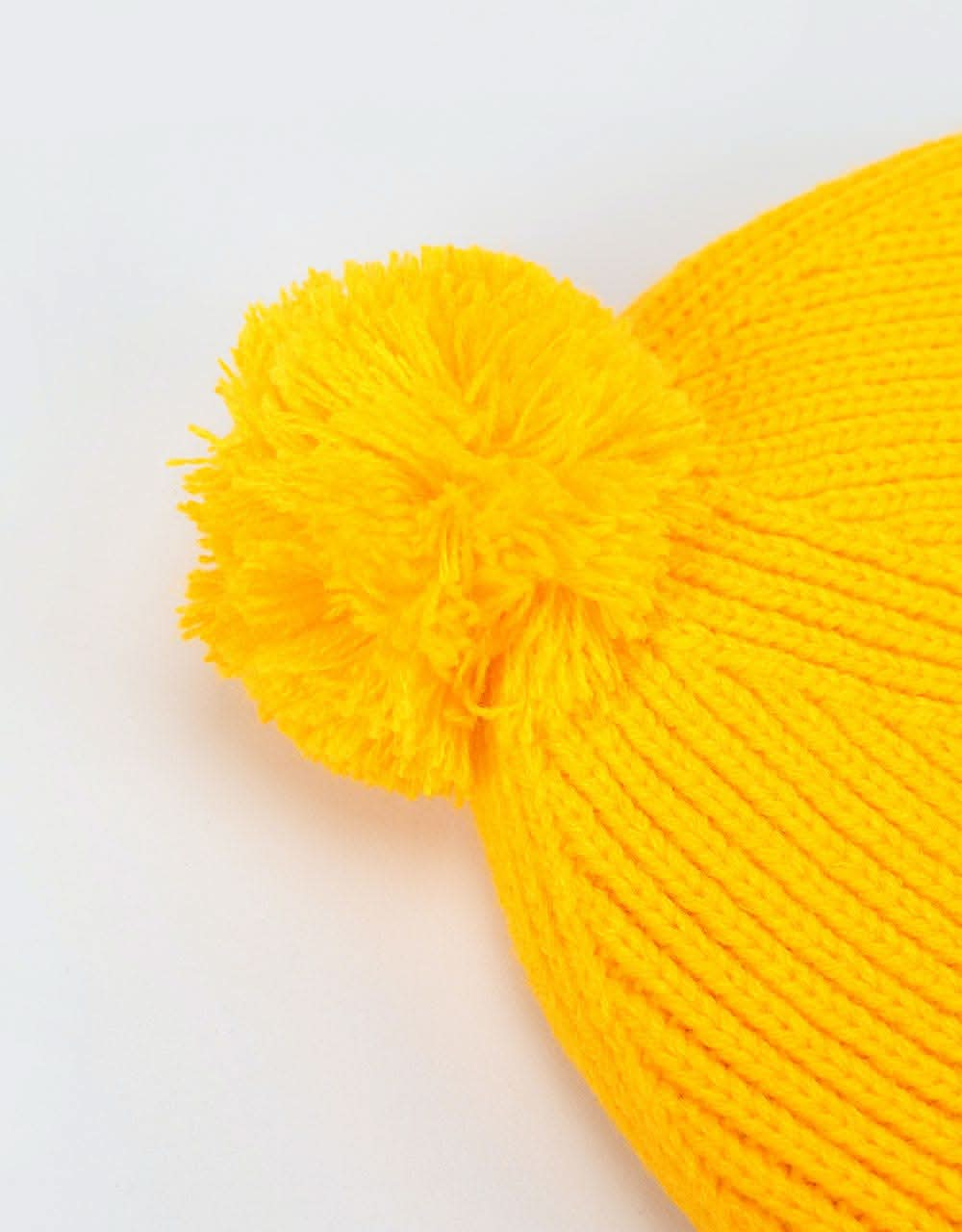 The North Face Logo Box Pom Beanie - TNF Yellow