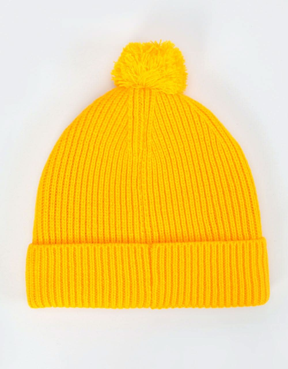 The North Face Logo Box Pom Beanie - TNF Yellow