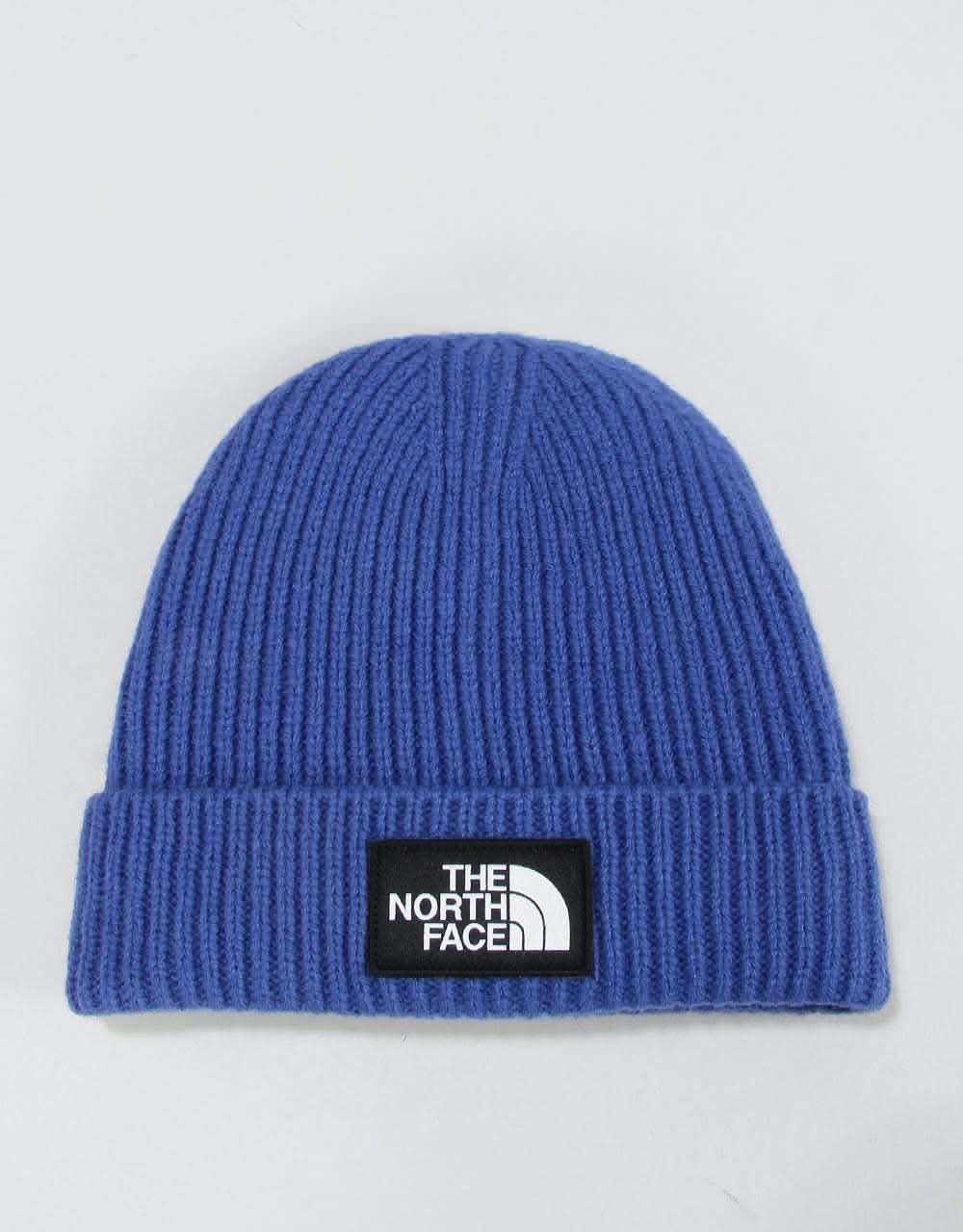 The North Face Logo Box Cuffed Beanie - TNF Blue