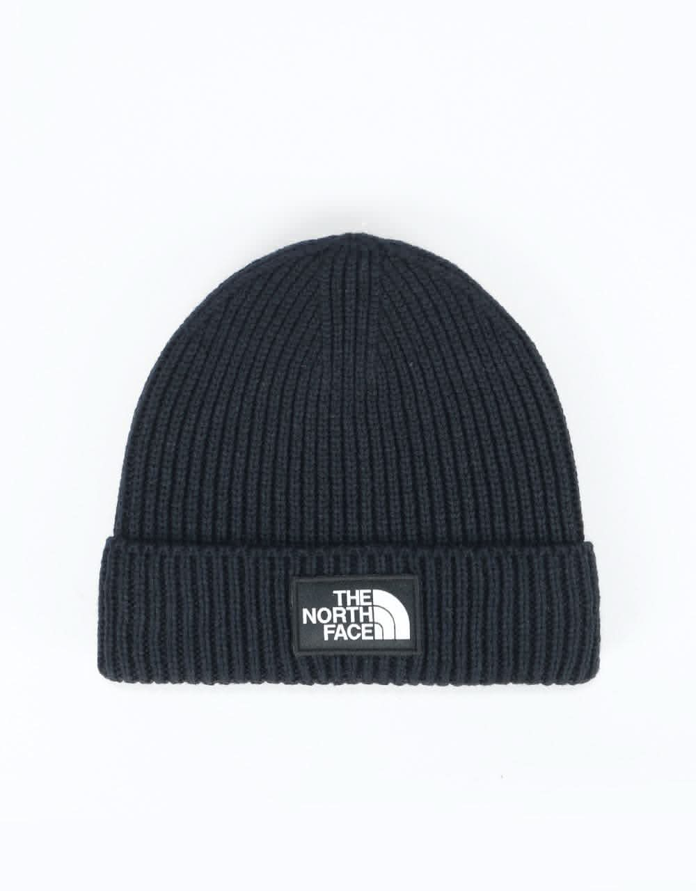 The North Face Logo Box Cuffed Beanie - Urban Navy