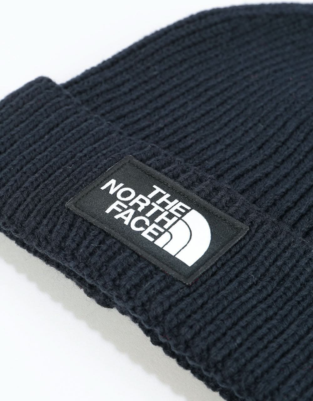 The North Face Logo Box Cuffed Beanie - Urban Navy