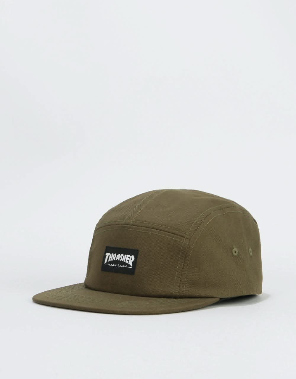 Thrasher Logo 5 Panel Cap - Army