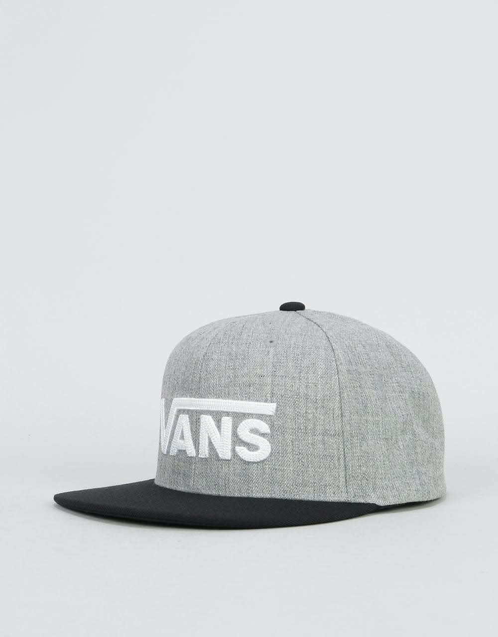 Vans Drop V II Snapback Cap - Heather Grey/Black