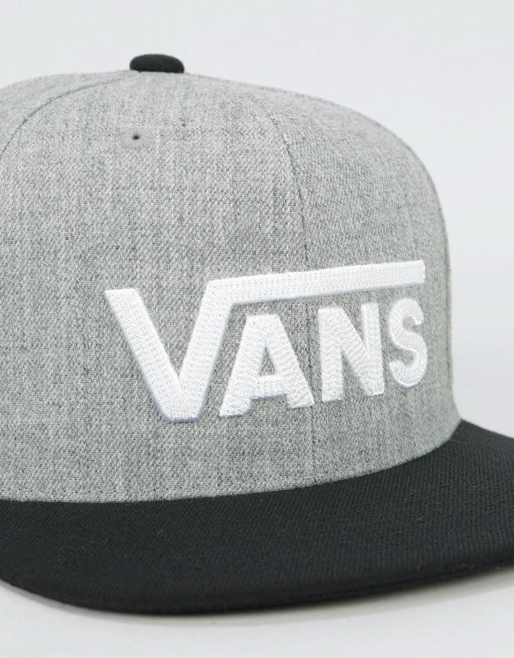 Vans Drop V II Snapback Cap - Heather Grey/Black