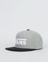 Vans Drop V II Snapback Cap – Heather Grey/Schwarz