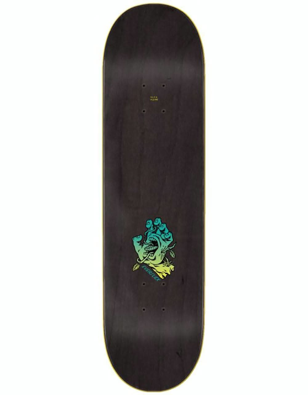 Santa Cruz Hand Crew Bio Everslick Skateboard Deck - 8"