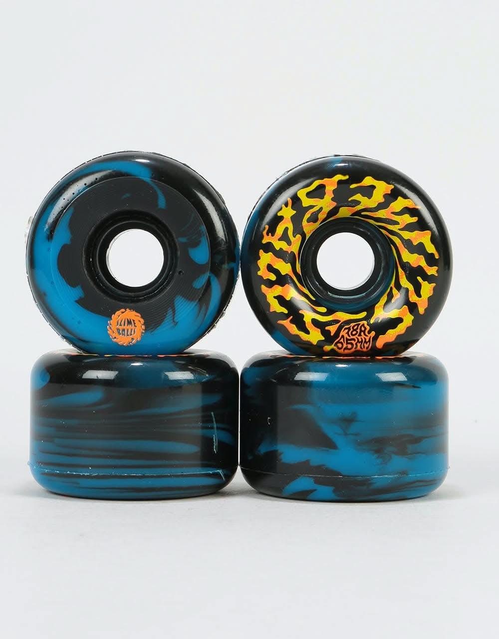 Santa Cruz Slime Balls Swirly 78a Skateboard Wheel - 65mm