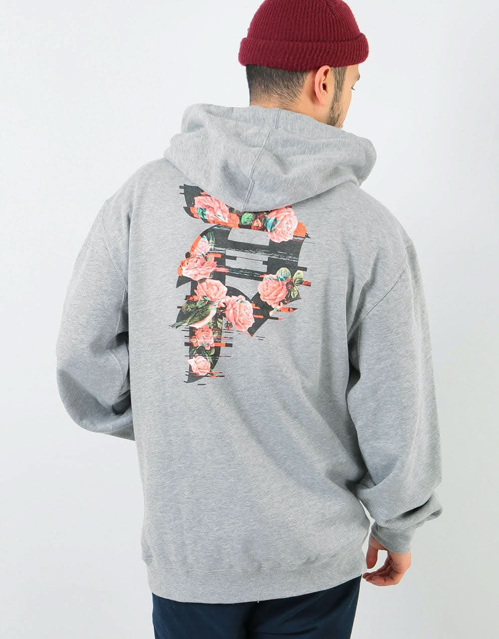 Primitive Dirty P Glitch Pullover Hoodie - Athletic Heather