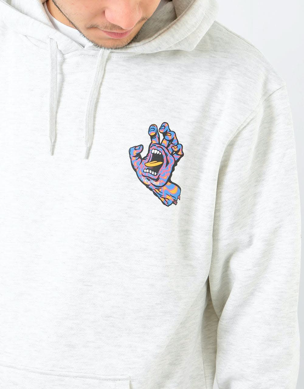 Santa Cruz Kaleido Hand Pullover Hoodie - Athletic Heather