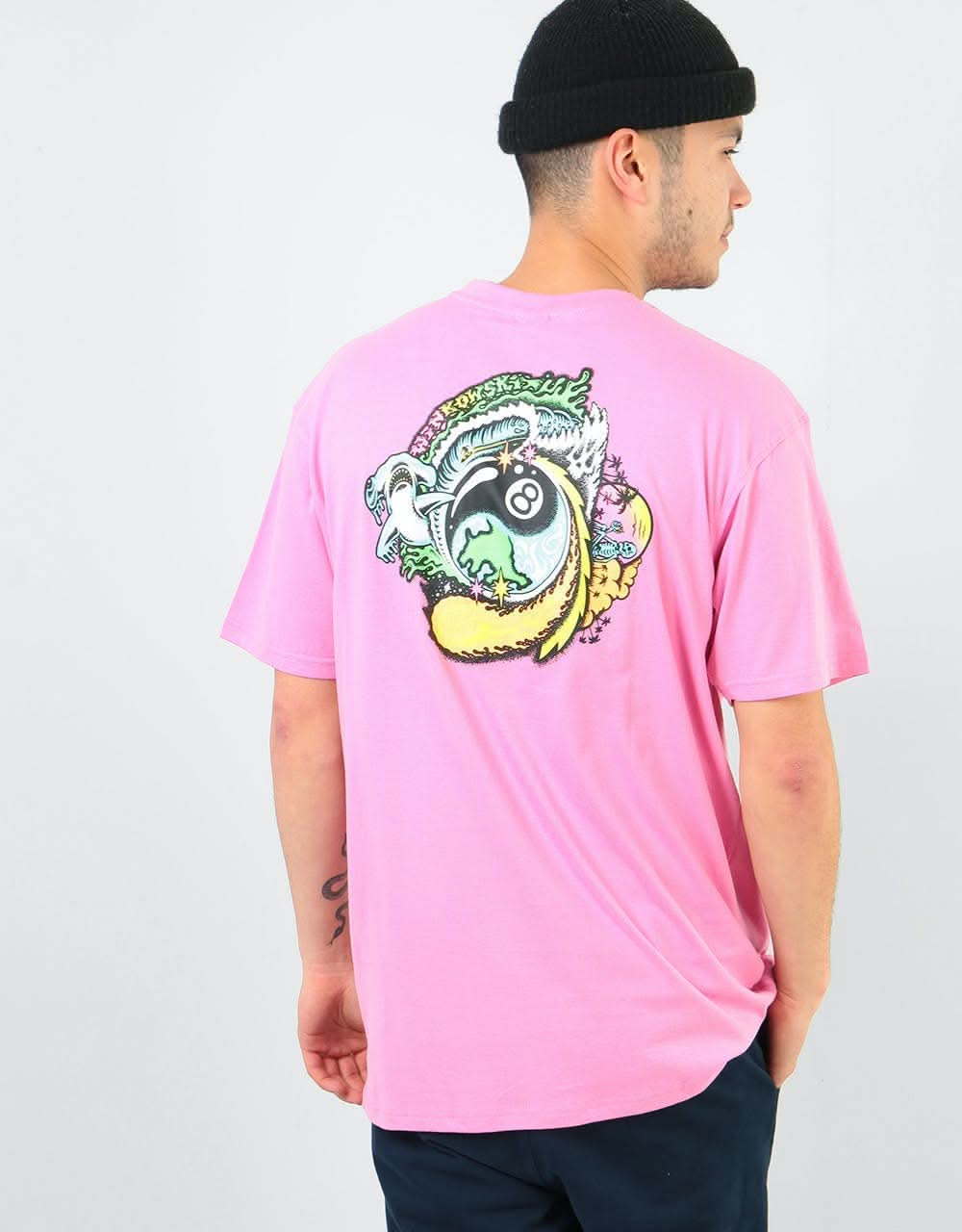 Santa Cruz Dope Planet T-Shirt - Orchid Pink