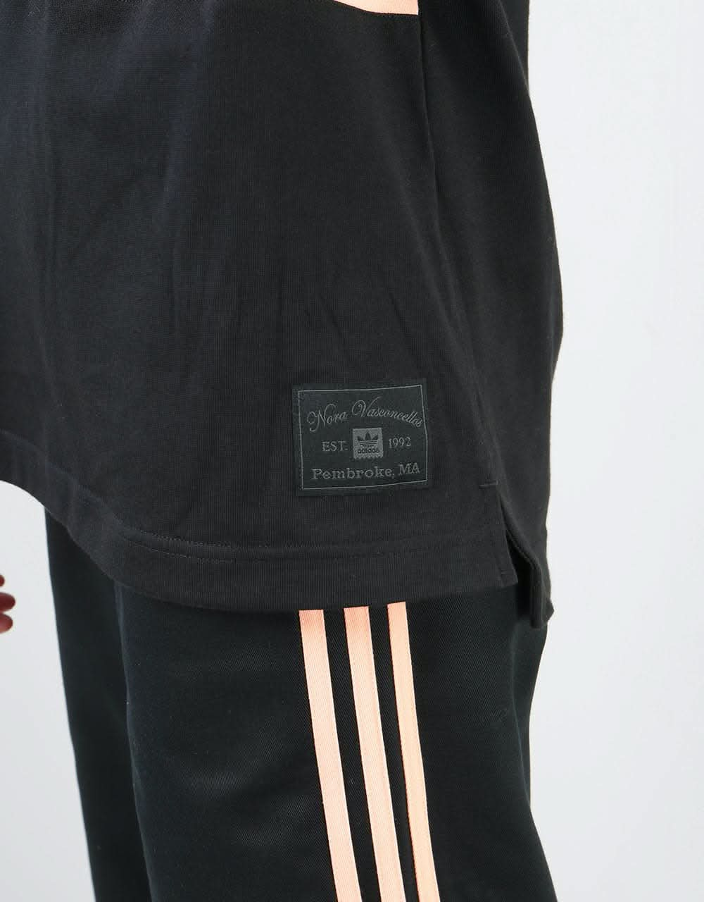 Adidas Nora L/S Polo Shirt - Black/Glow Pink