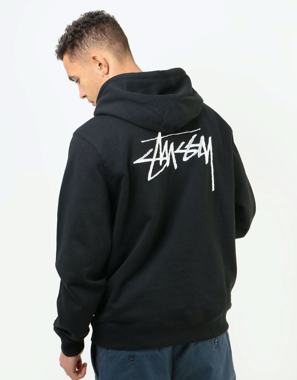 Stüssy Stussy Applique Pullover Hoodie - Black