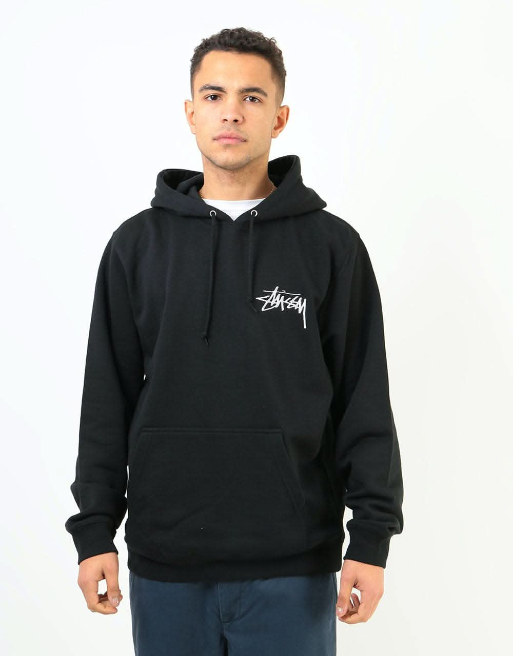 Stüssy Stussy Applique Pullover Hoodie - Black