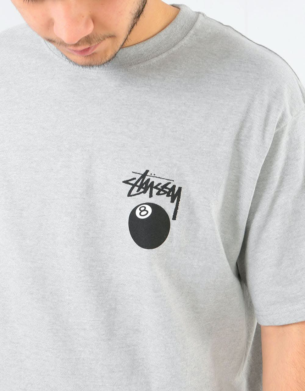 Stüssy 8 Ball T-Shirt - Grey Heather